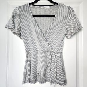 Caution To The Wind Wrap Shirt